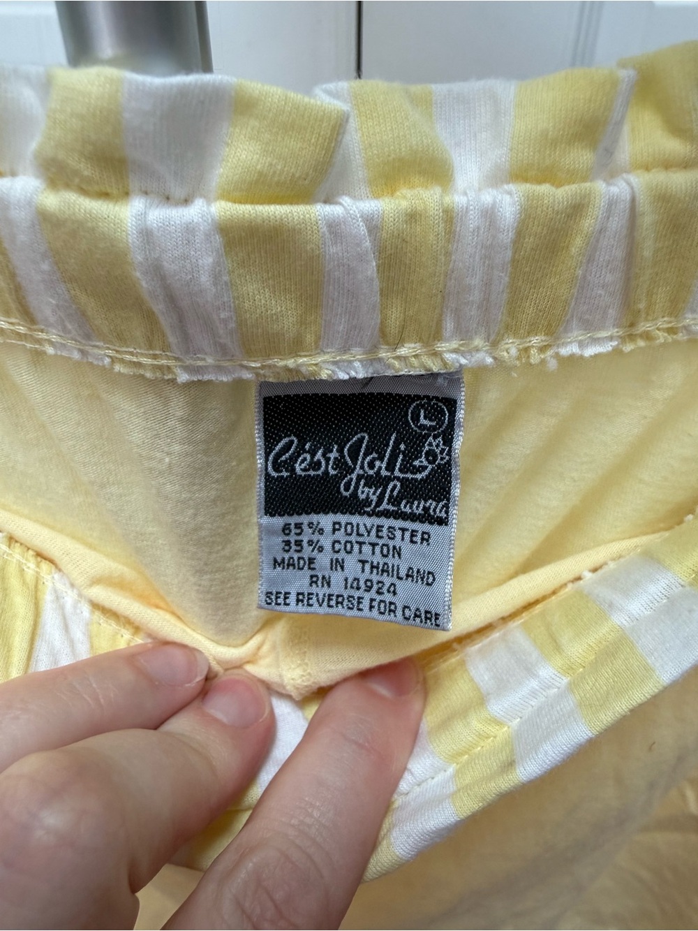 Women’s Lightweight Athletic Shorts - Pale Yellow - Picture 5 of 8
